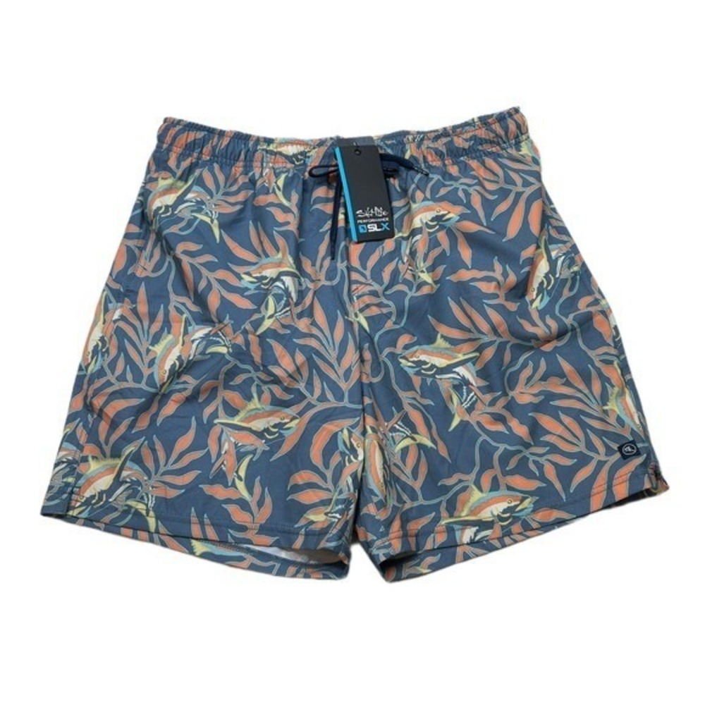 Salt Life SLX Performance Swim Trunks Mens XL Quick Dry‎ Anti-Rash Floral NEW